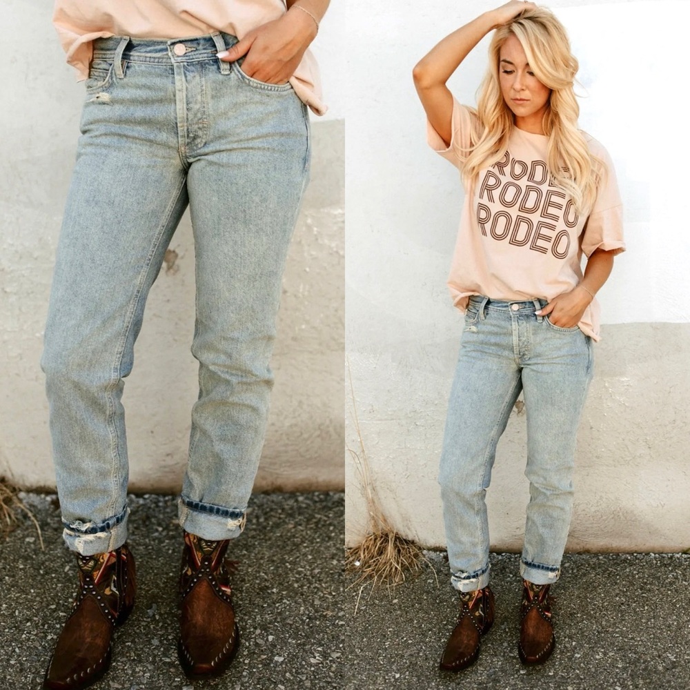 🌟FREE PEOPLE UNKNOWN LEGEND SLIM JEANS SEA MIST-SIZES 26 & 27